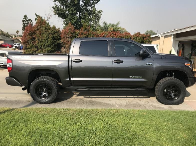 2017 Toyota Tundra with 18x9 wheels