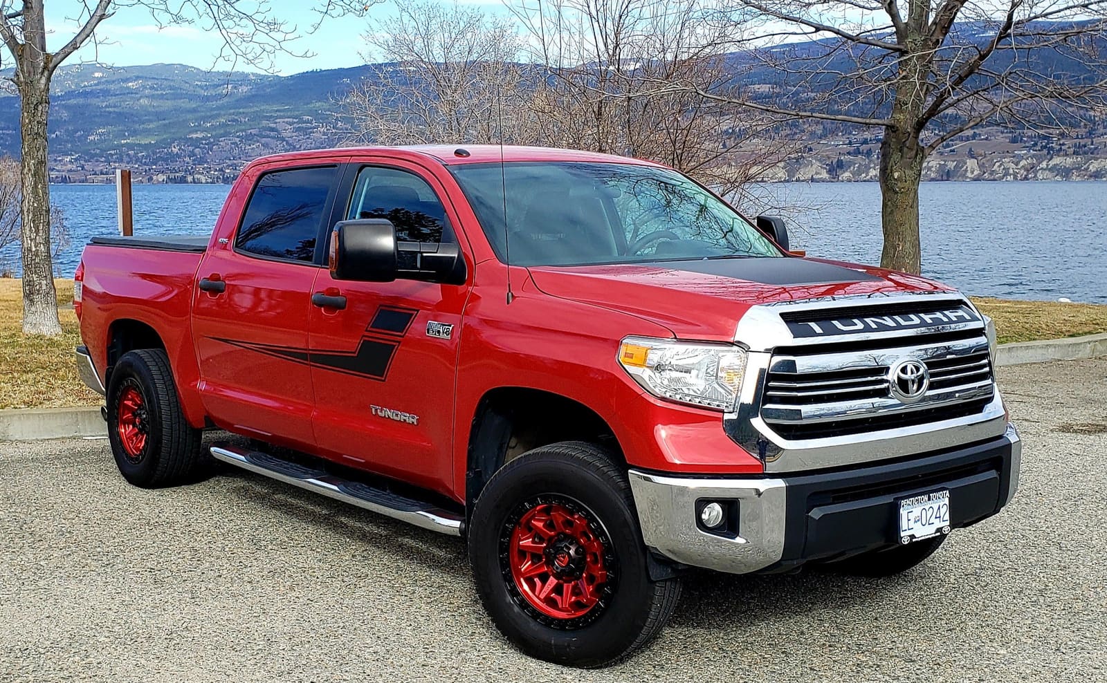 2017 Toyota Tundra with 18x9 wheels