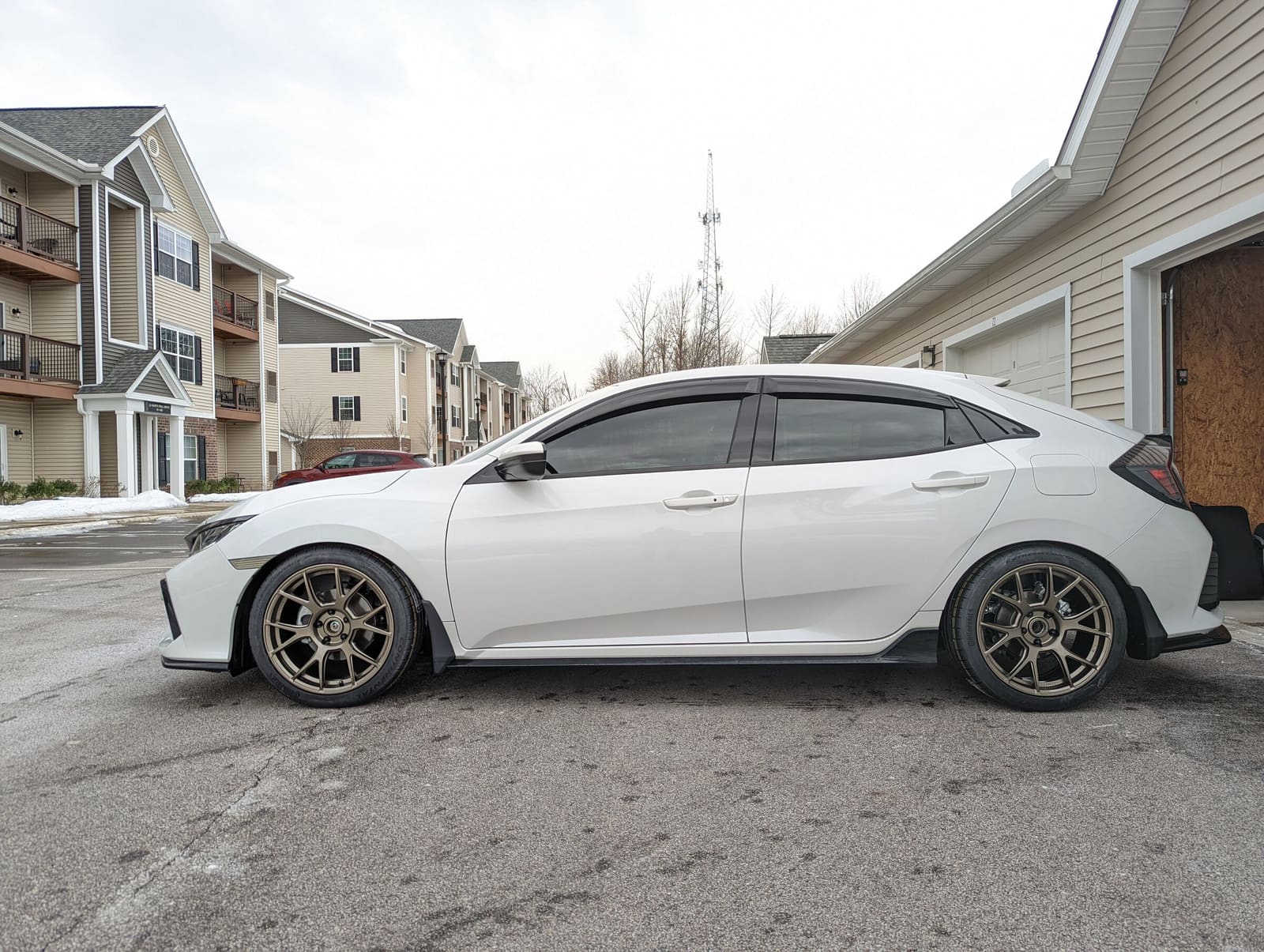 2019 Honda Civic with 18x8.5 wheels