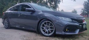 2018 Honda Civic with 17x9 wheels