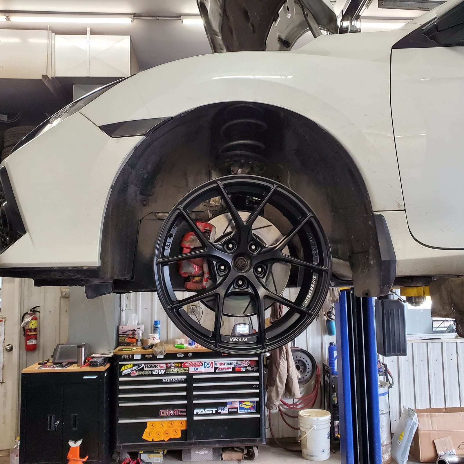 2020 Honda Civic with 18x8.5 wheels