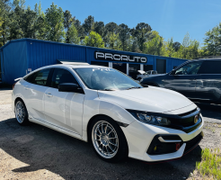 2020 Honda Civic with 18x8.5 wheels