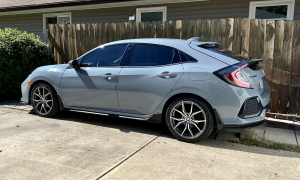 2020 Honda Civic with 18x8.5 wheels