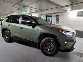 2021 Toyota RAV4 Hybrid with 17x9 RF06RR bronze wheels