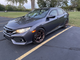 2020 Honda Civic with 18x8.5 wheels