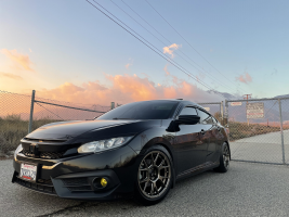 2020 Honda Civic with 17x9 wheels