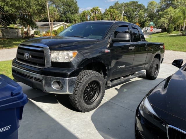 2011 Toyota Tundra with 18x9 wheels