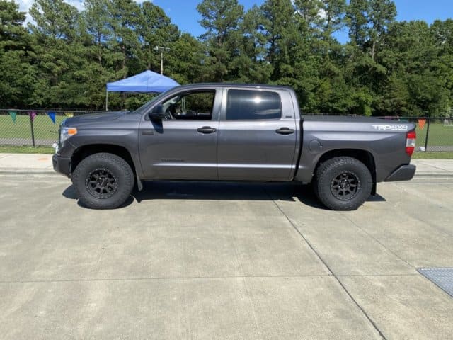 2017 Toyota Tundra with 17x9 wheels