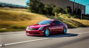 2005 Infiniti G35 with 19x9 racing hart wheels