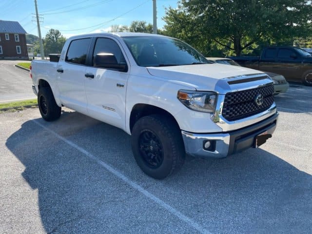 2021 Toyota Tundra with 18x9 wheels