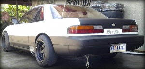 1994 Nissan S13 with 15x9 rota grid classic wheels
