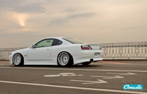1999 Nissan S15 with 18x10.5 Work vs-xx wheels