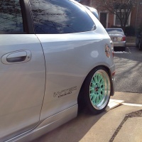 2004 Honda Civic with 16x8 XXR 521 wheels