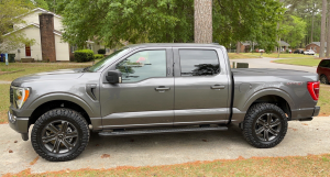 2022 Ford F-150 with Powder Coat Dark Grey Takeoffs wheels