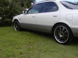 2001 Lexus GS 300 with 18x8 TrakLite Gear Machined Gloss Black Stainless Steel Lip wheels