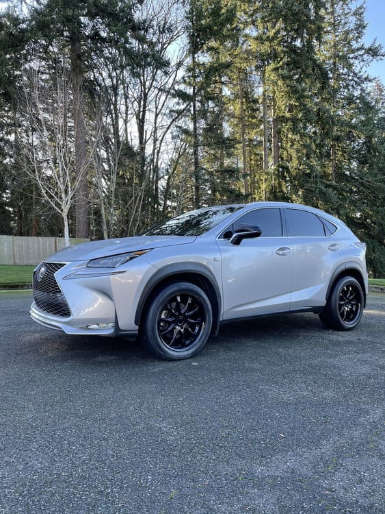 2016 Lexus NX 200t with 19x8.5 wheels