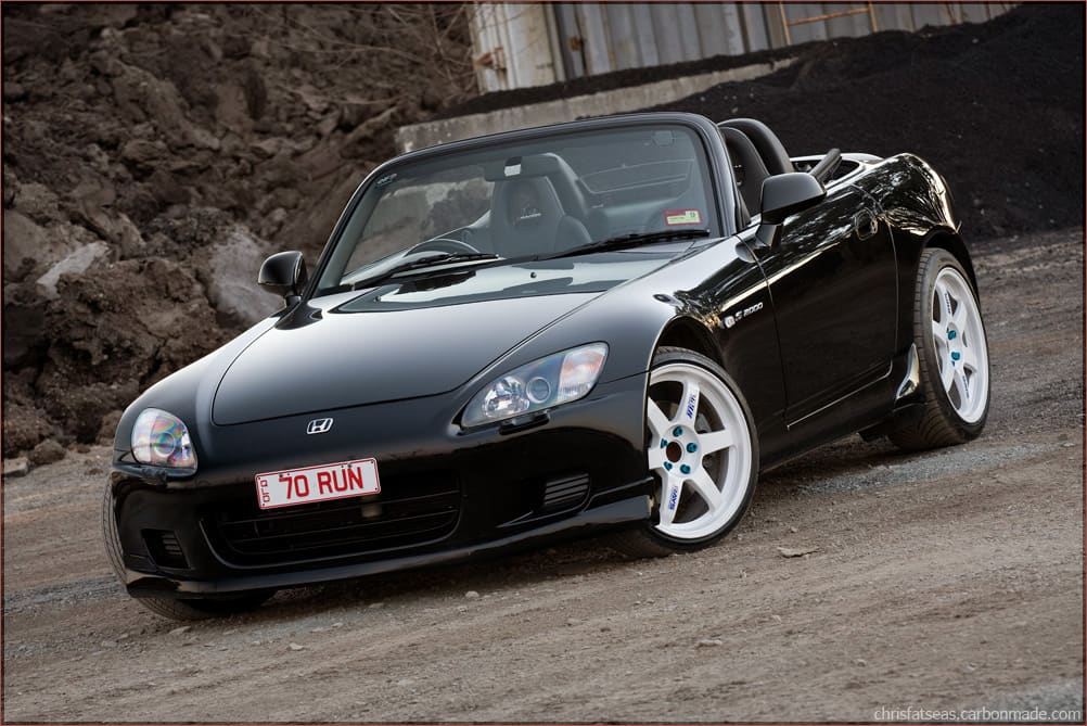 1999 Honda S2000 with 18x7.5 Rays TE37 wheels