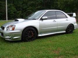 2005 Subaru Impreza WRX STi with 17x8 Bbs wheels