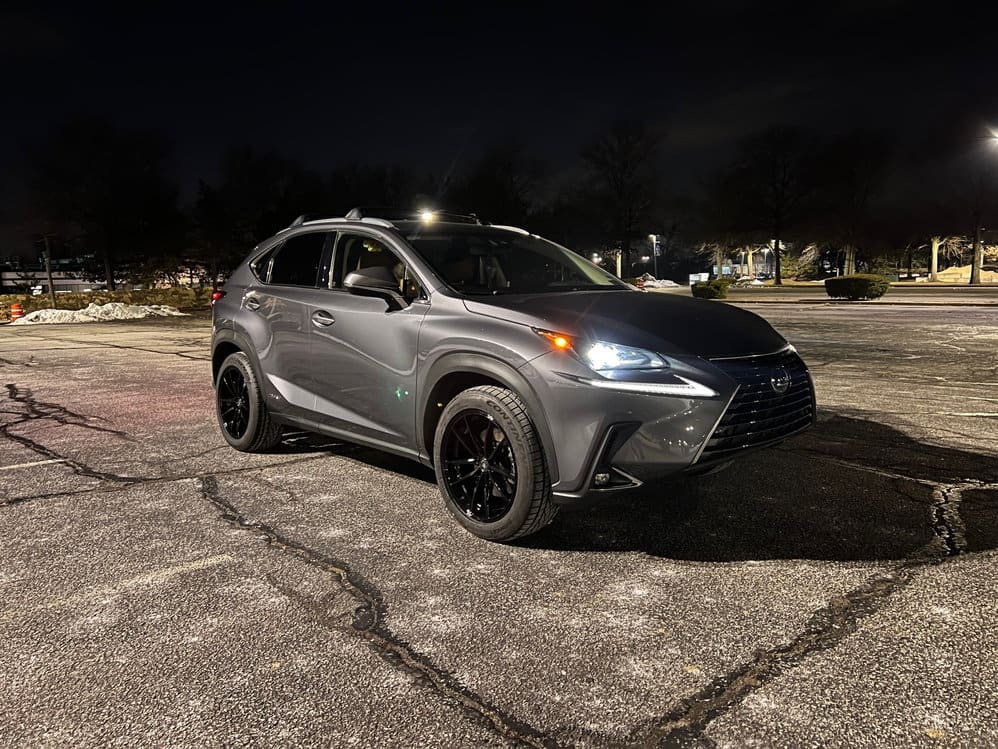 2016 Lexus NX 200t with 19x8.5 wheels