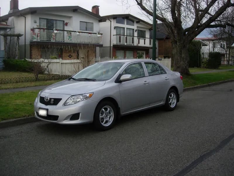 2010 Toyota Corolla with 15x6.5 wheels