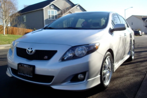 2009 Toyota Corolla with 18x8 wheels