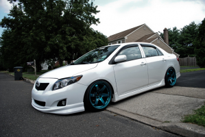 2009 Toyota Corolla with 18x10 wheels