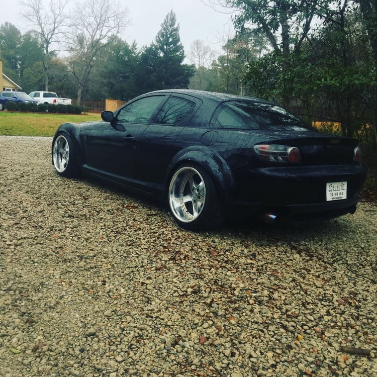 2010 Mazda RX-8 with 18x10 wheels