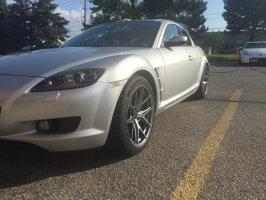 2008 Mazda RX-8 with 18x9 wheels