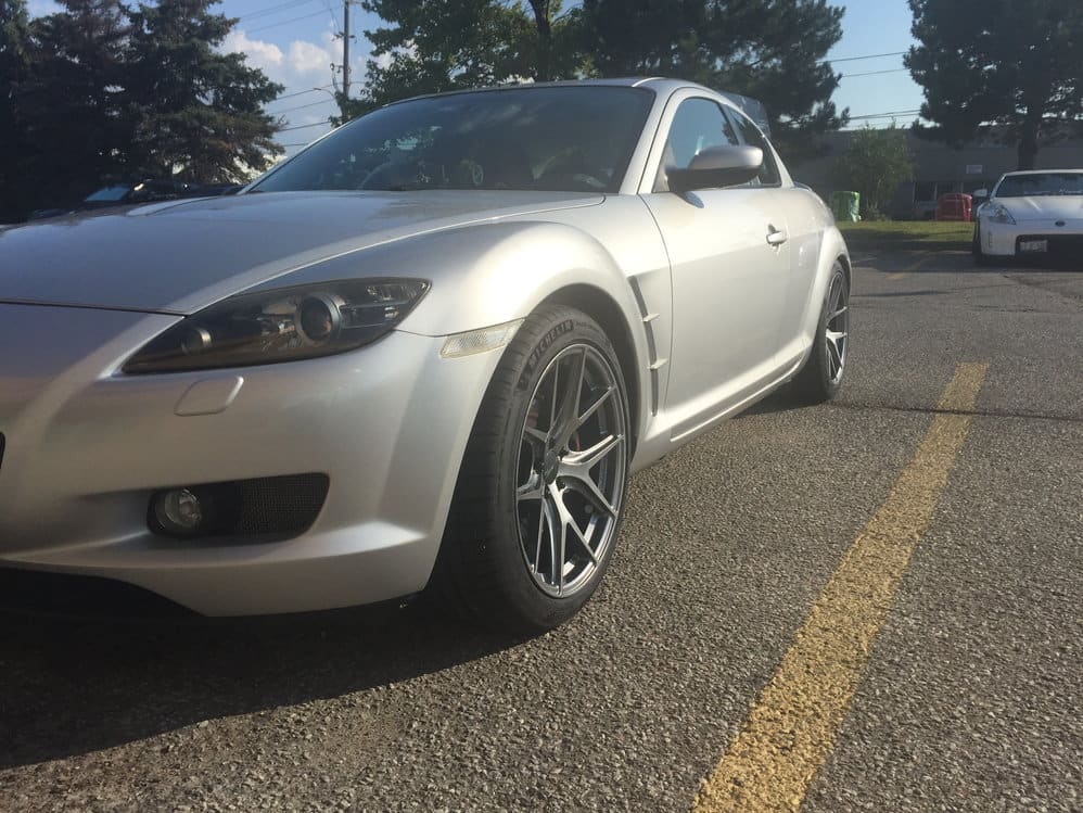 2008 Mazda RX-8 with 18x9 wheels