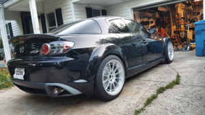 2010 Mazda RX-8 with 18x9.5 wheels