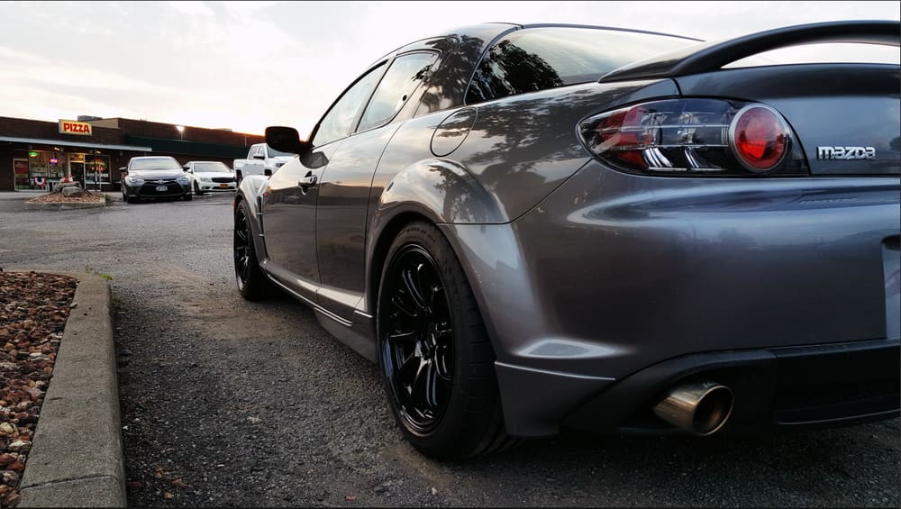 2010 Mazda RX-8 with 18x9 wheels
