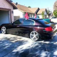 2003 Infiniti G35 with 20x8.5 wheels