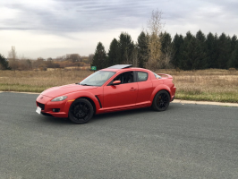 2010 Mazda RX-8 with 18x8.5 wheels