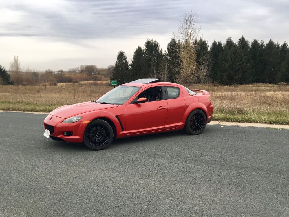 2010 Mazda RX-8 with 18x8.5 wheels