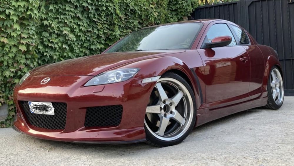 2008 Mazda RX-8 with 19x8 Hyper 5 ZR wheels