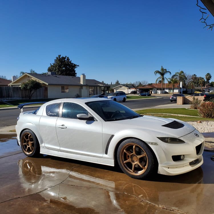 2007 Mazda RX-8 with 18x9.5 wheels