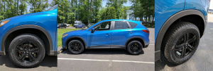 2014 Mazda CX-5 with 17x7.5 Target gloss black wheels