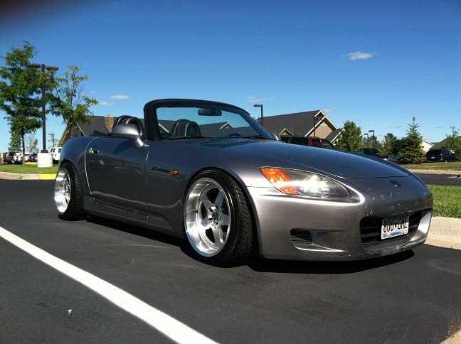 2000 Honda S2000 with 17x10 wheels