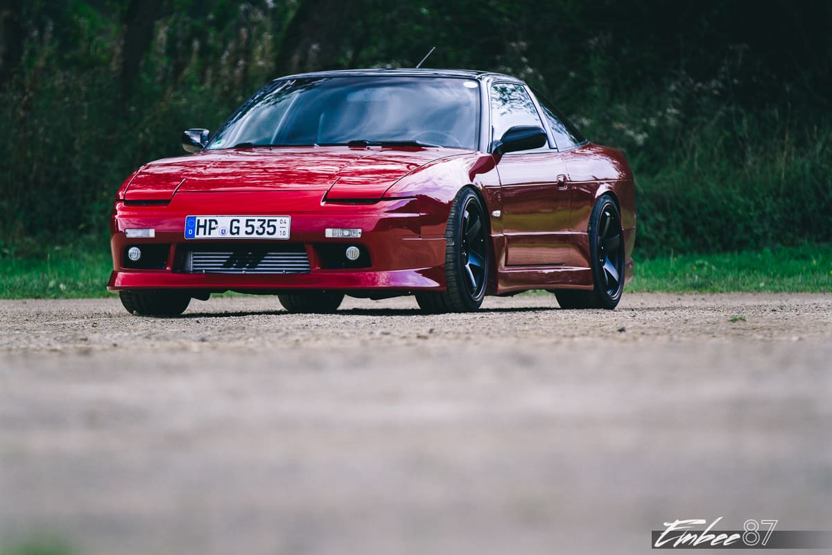 1990 Nissan S13 with 18x9.5 Rota GT-R wheels