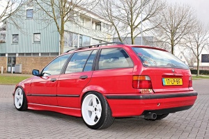 1997 BMW 318 with 17x8 Rh X-rad wheels