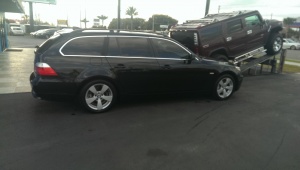 2005 BMW 545 with 20x9 vossen cvt wheels