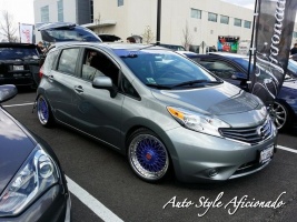 2014 Nissan Versa Note with 17x8 BBS RC90 wheels