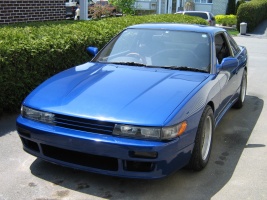 1991 Nissan S13 with 17x9.5 MB Battle wheels