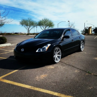 2012 Nissan Altima with 20x10 wheels
