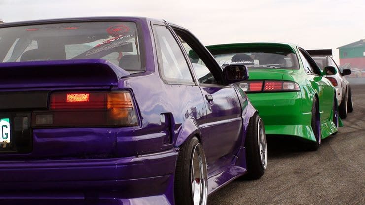 1986 Toyota Corolla with 15x10 wheel vintiques smoothies wheels