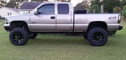 2002 Chevrolet Silverado 1500 with 20x12 wheels