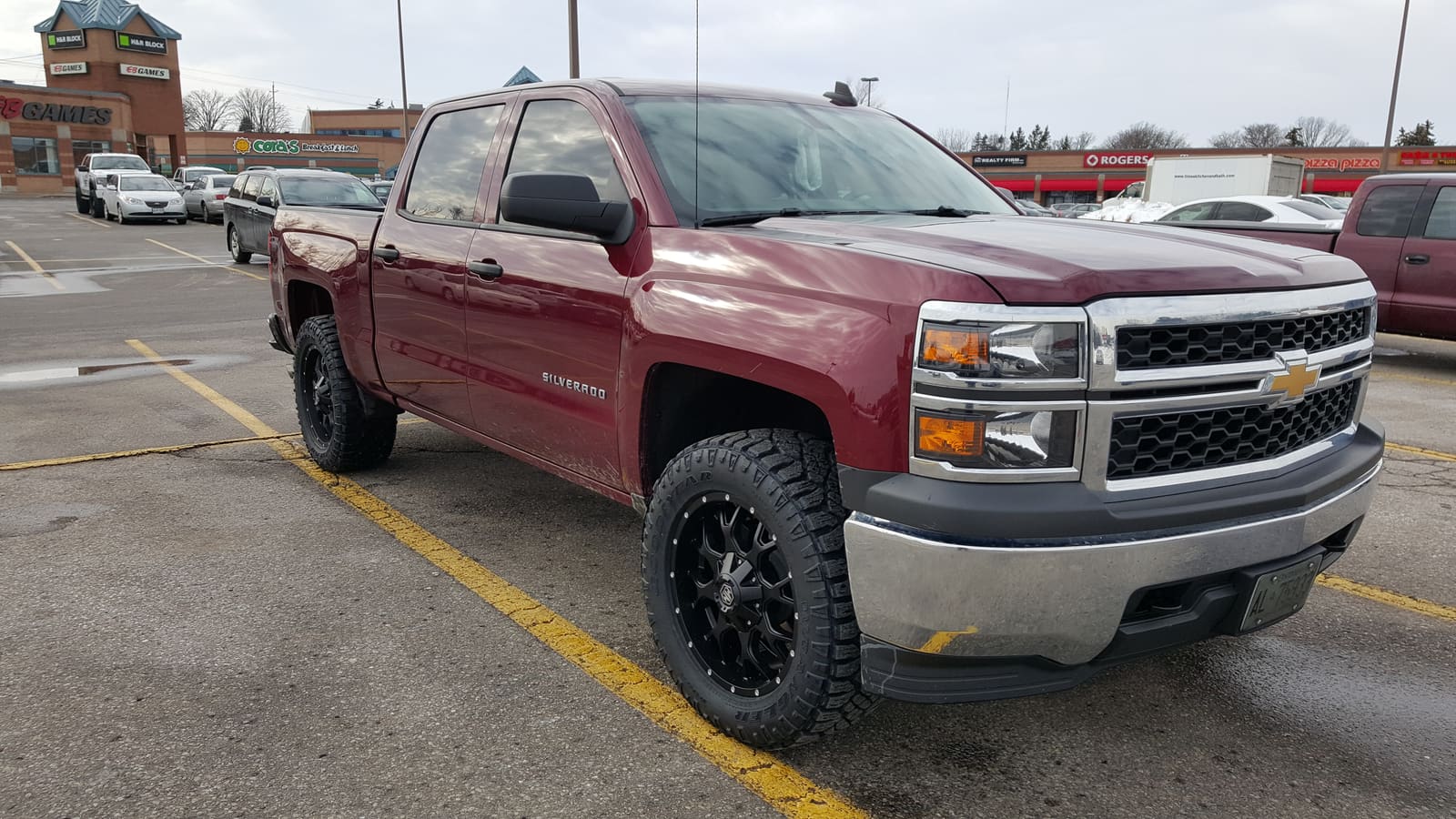 2015 Chevrolet Silverado 1500 with 20x9 wheels