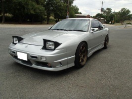 1996 Nissan S13 with 17x9 RaysVolk TE37 wheels