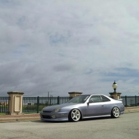 2000 Honda Prelude with 17x9 MB competiton wheels