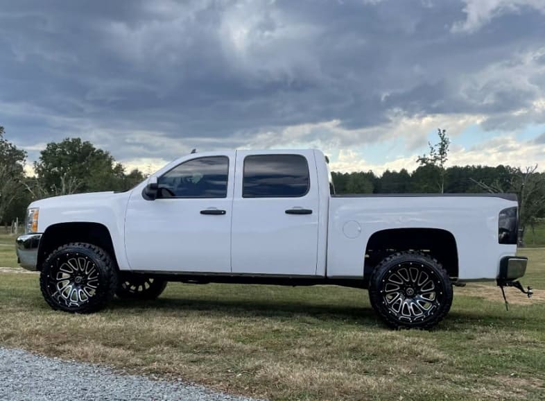 2012 Chevrolet Silverado 1500 with 22x12 wheels